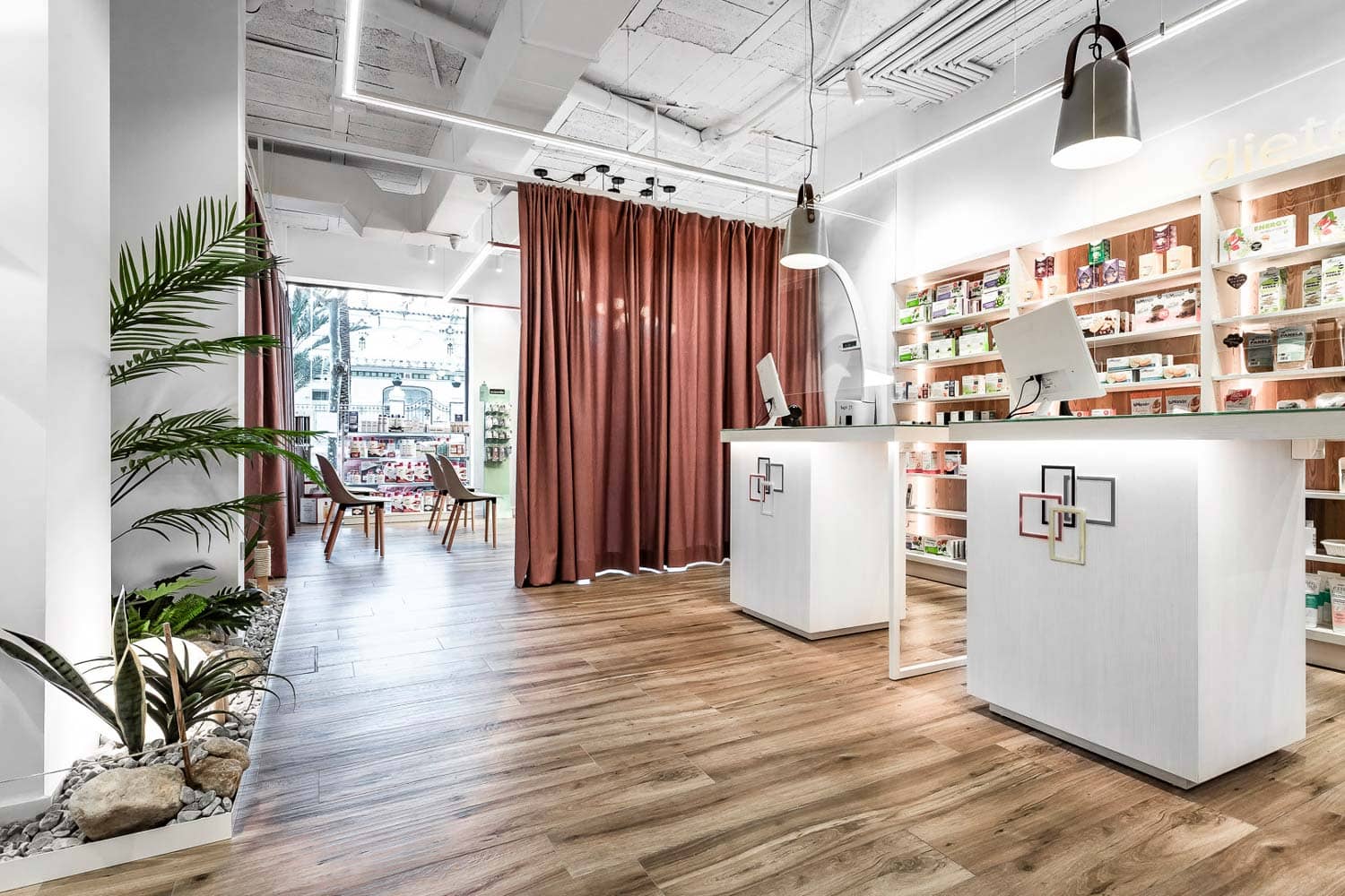 farmacia estrategia de marca diseño de interiores